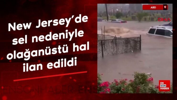 ABD’nin New Jersey eyaletinde sel nedeniyle harika hal ilan edildi