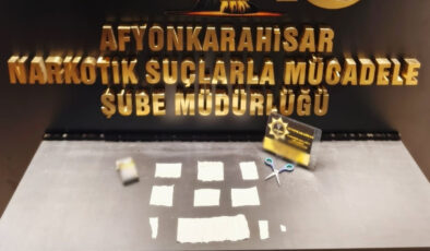 Afyonkarahisar’da uyuşturucu operasyonu düzenlendi