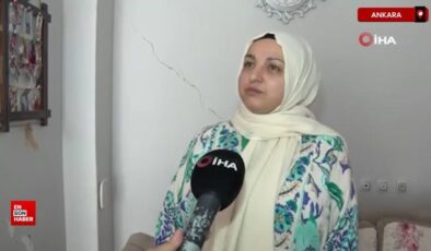 Ankara’da duvarları çatlayan binada tedbir alınması talebi