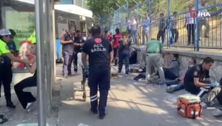 Ankara’da EGO otobüsü kaza yaptı