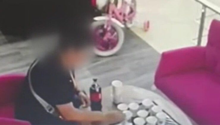 Ankara’da eltisinin içeceğine ilaç koyan bayanın imgesi güvenlik kamerasına yansıdı