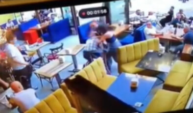 Ankara’da tokat attığı bayan garsondan dayak yedi