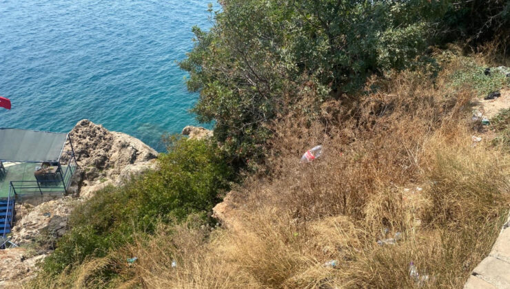 Antalya’da falezlerdeki görünüm keyfi hastanede son buldu