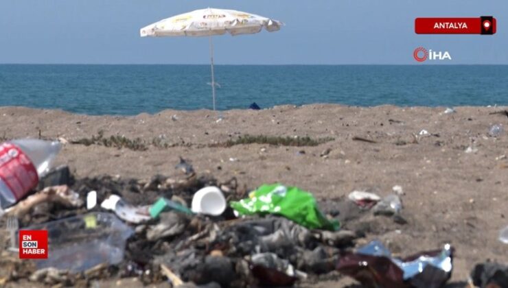 Antalya’da Kumköy kıyısı çöplerle boğuşuyor