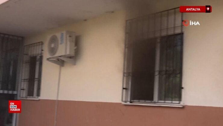 Antalya’da oğlunun konutunu yaktığını komşularının telefonuyla öğrendi