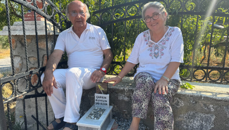 Antalya’da ölen muhabbet kuşu için mermerden mezar yaptılar
