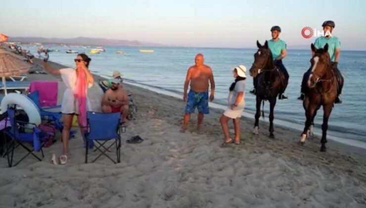 Ayvalık kıyılarında atlı jandarma misyona başladı