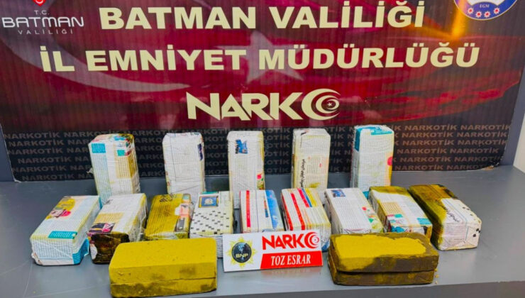 Batman’da ek mazot deposundan 20 kilogram esrar çıktı