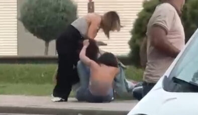 Batman’da genç kızların tekme ve yumruklu hengamesi kamerada