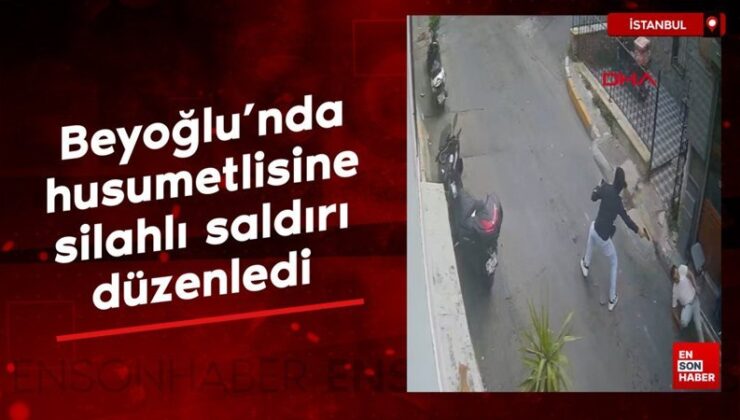 Beyoğlu’nda husumetlisine silahlı hücum düzenledi