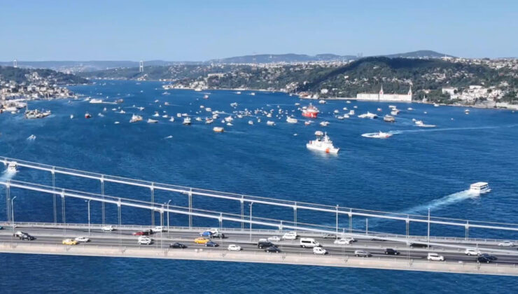 Boğaz’da kortej: 253 tekne şehitler için yola çıktı