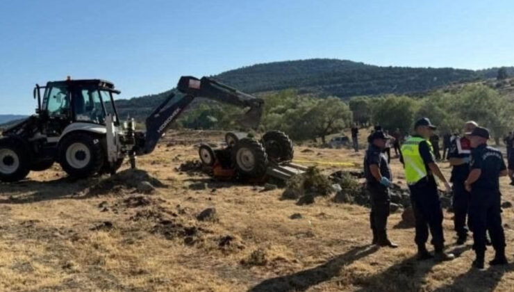 Bolu’da çift, tarlada devrilen traktörün altında kaldı