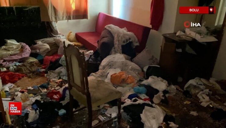Bolu’da kiracı meskeni çöp halde bırakıp ortadan kayboldu
