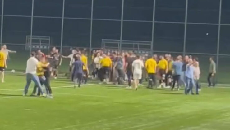 Bolu’da köyler ortası futbol maçında arbede çıktı: Tribünler alana indi