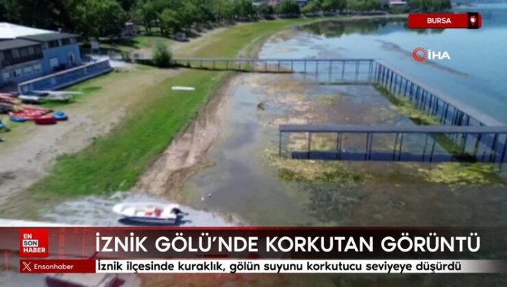 Bursa İznik Gölü’nde korkutan imaj