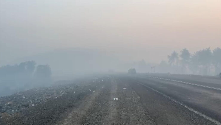 Bursa Orhaneli’de çevreyi duman kapladı