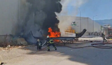 Bursa’da bir dokuma fabrikasında yangın