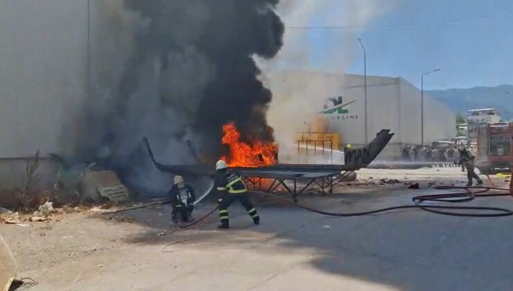 Bursa’da bir dokuma fabrikasında yangın