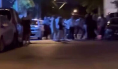 Bursa’da iki küme ortasında çıkan hengame kamerada