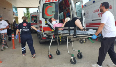 Bursa’da kazada araç şarampole uçtu