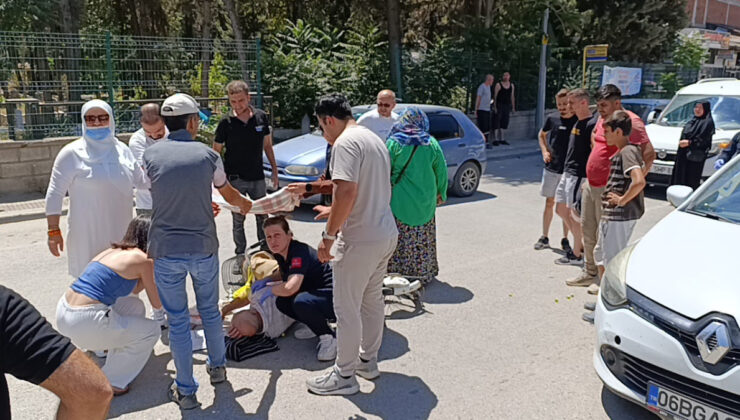 Bursa’da yaralının imdadına etraftakiler yetişti