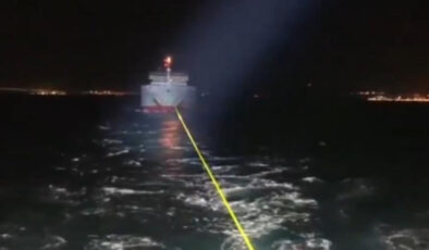 Çanakkale Boğazı’nda kargo gemisi arızalandı