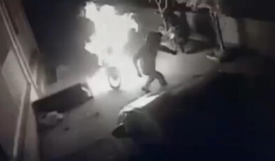 Çanakkale’de ayrıldığı eşinin motosikletini 50 bin TL’ye kundaklattı