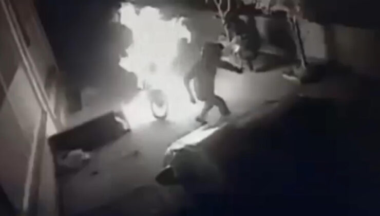 Çanakkale’de ayrıldığı eşinin motosikletini 50 bin TL’ye kundaklattı