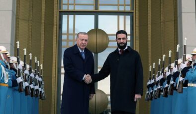 Cumhurbaşkanı Erdoğan, Ahmed Şara ile görüştü