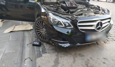 Denizli’de adapsız siren tertibatı bulunan arabanın şoförüne para cezası