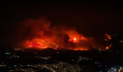 Devam eden yangınlar ve riskli alanlar haritası yayımlandı
