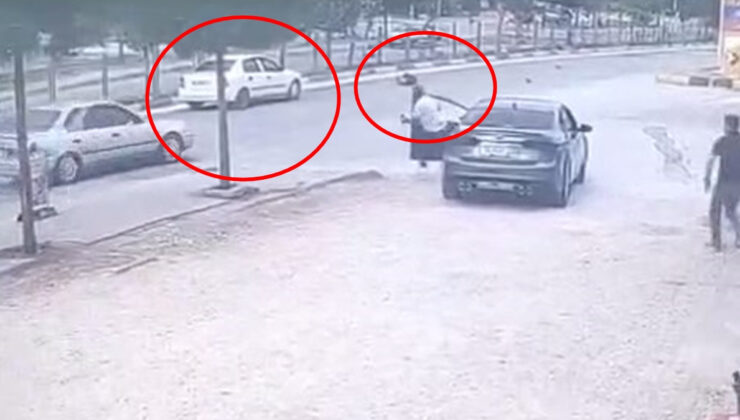 Diyarbakır’da araba yayaya çarptı: O anlar güvenlik kamerasında