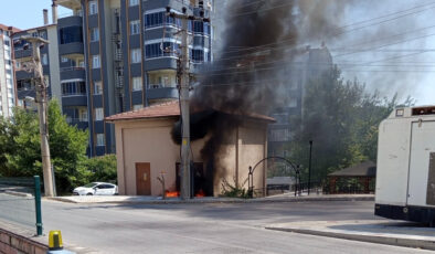 Edirne’de trafo binasında yangın çıktı