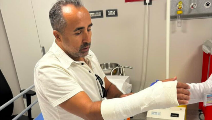 Ernest Muci’nin şutu kameramana denk geldi: Kolu kırıldı…