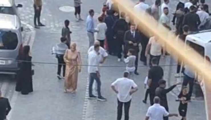 Esenyurt’ta bir düğün salonunda başlayan arbede sokağa taştı