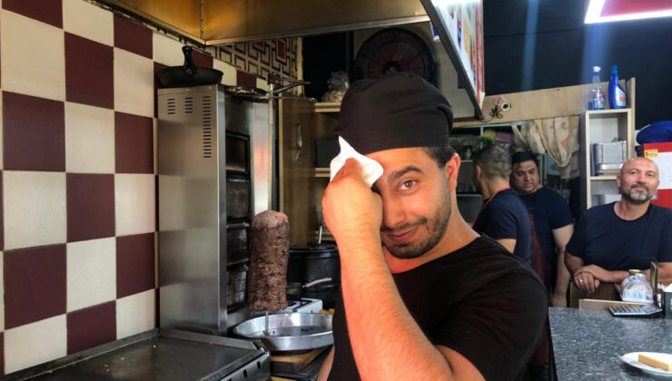 Eskişehir’de döner ustalarının yüksek sıcaklıklarla imtihanı