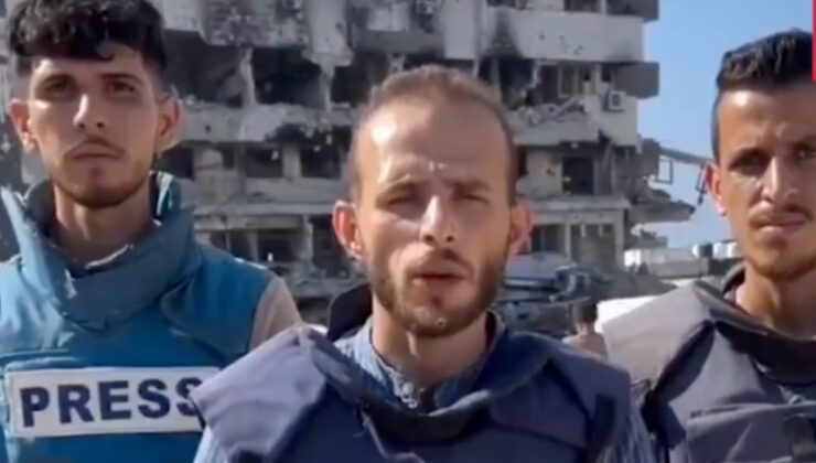 Gazze’de bir küme gazeteci, çocuklarla dayanışma için açlık grevine başladı