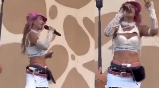 Hande Yener’in plaj konseri! Farklı stiliyle lisana düştü