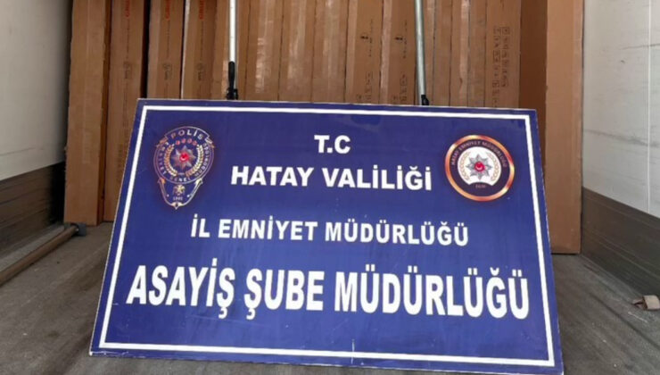 Hatay’da yüzlerce televizyonla 25 milyon TL’lik vurgun yaptılar