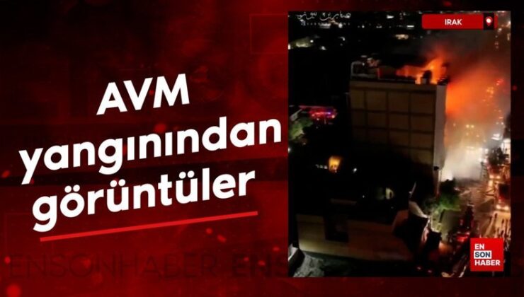Irak’da en az 50 kişinin öldüğü AVM yangınından manzaralar