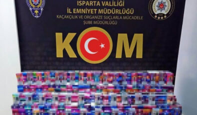 Isparta’da kaçak elektronik sigara operasyonu: 1,8 milyon TL’lik eser ele geçirildi