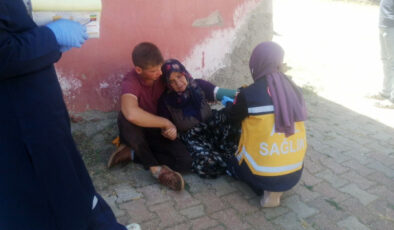 Isparta’da komşusunun odunluğunun yandığını gören bayan, baygınlık geçirdi