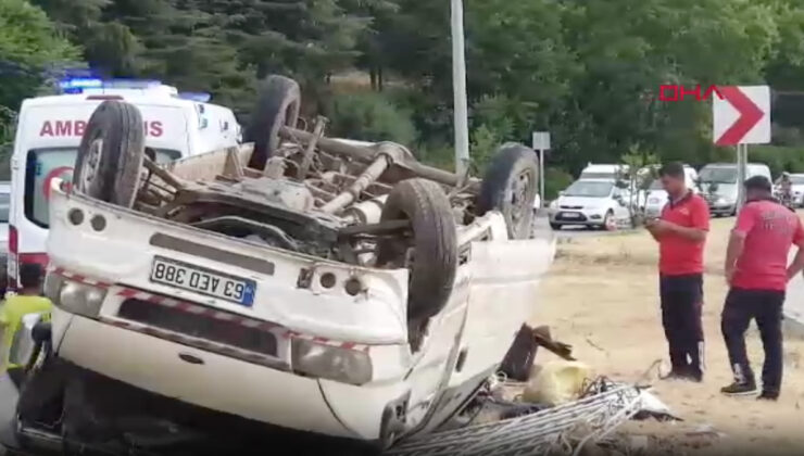 Isparta’da minibüs kazası: 4 yaralı