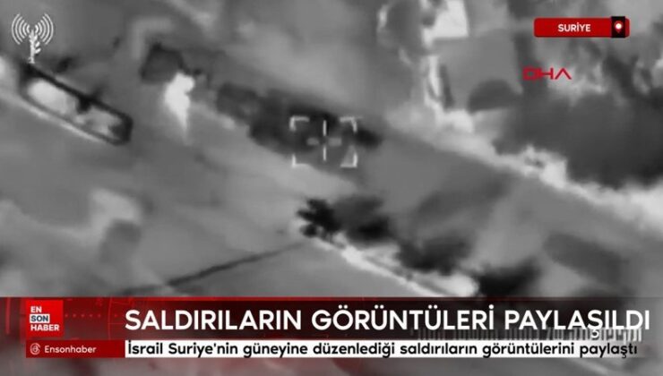 İsrail ordusu Suriye’nin güneyine düzenlediği akınların manzaralarını paylaştı