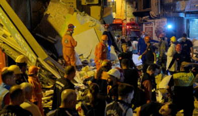 İstanbul Beyoğlu’ndaki büfe patlamasının manzaraları ortaya çıktı