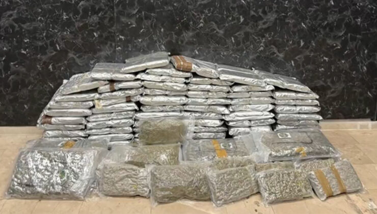 İstanbul Esenyurt’ta 144 kilogram skunk ele geçirildi