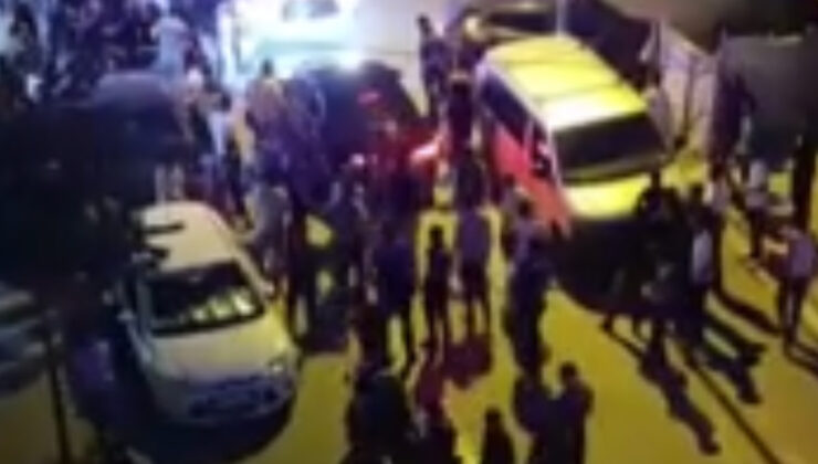 İstanbul’da aile içi arazi arbedesi kamerada: Sopalarla birbirlerine saldırdılar