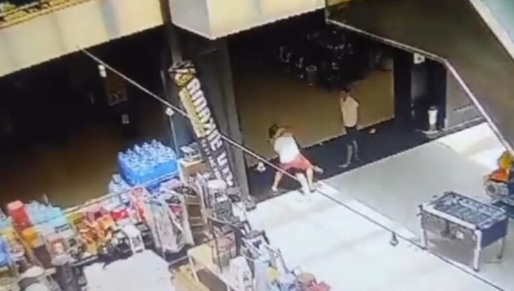 İstanbul’da esnaf hengamesi güvenlik kamerasında