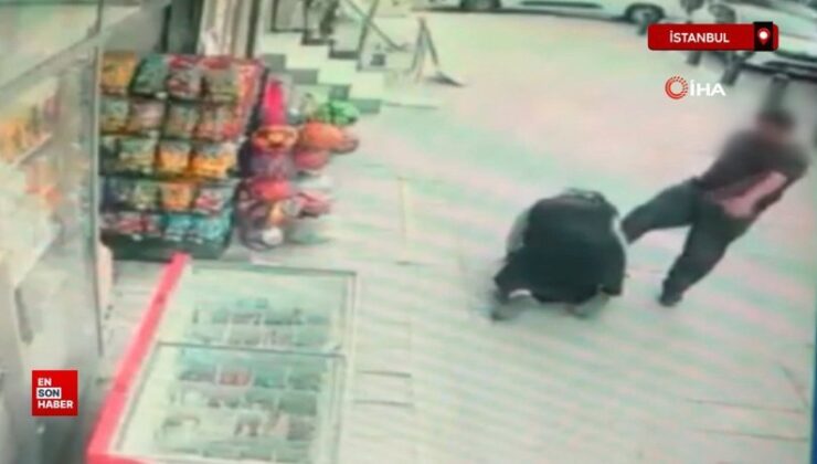 İstanbul’da zihinsel engelli şahıs sokak ortasında annesine saldırdı