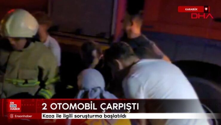 Karabük’te 2 araba çarpıştı